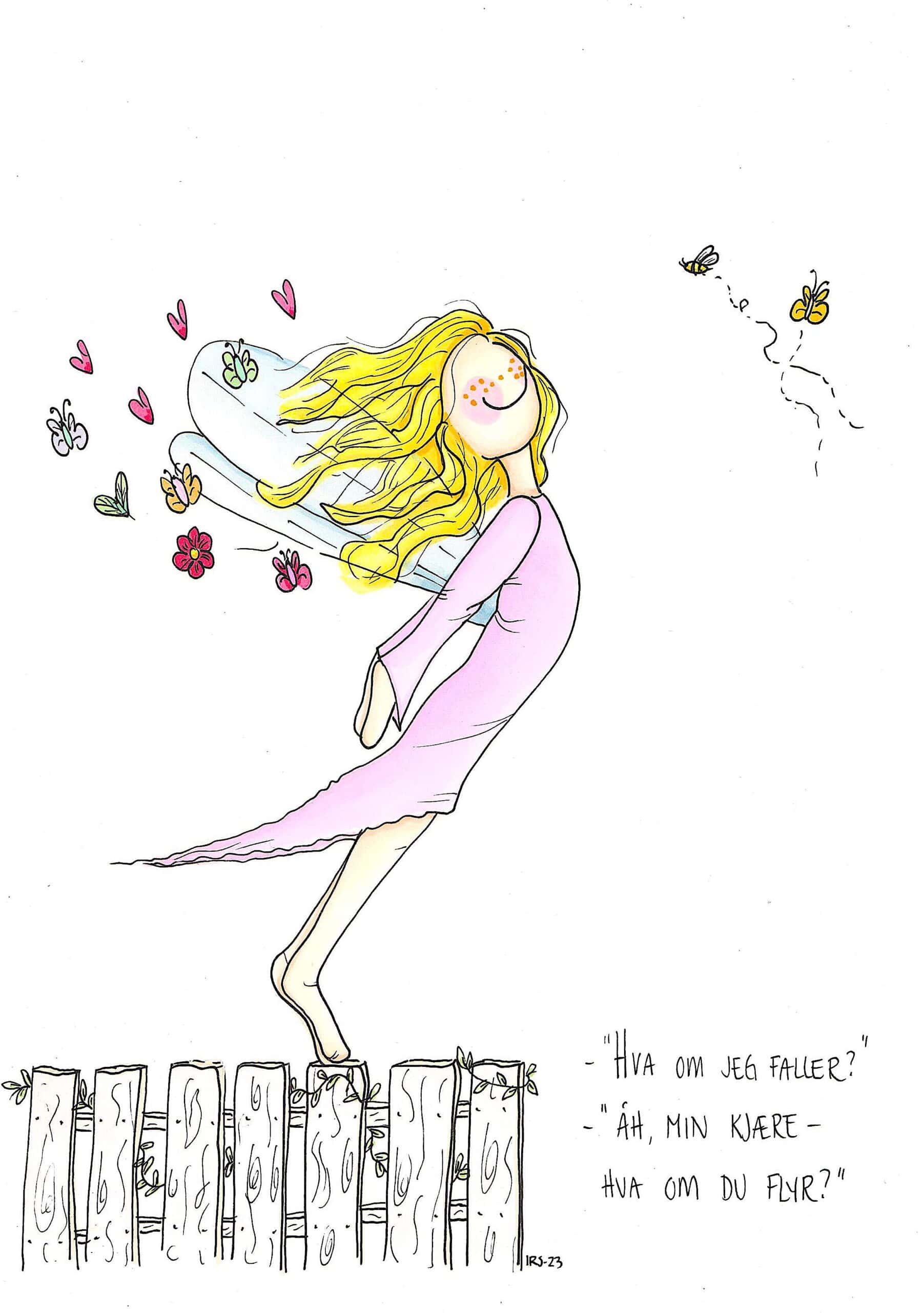 Illustrasjon fra Lykketegning. "Fly away" - Bilde 2